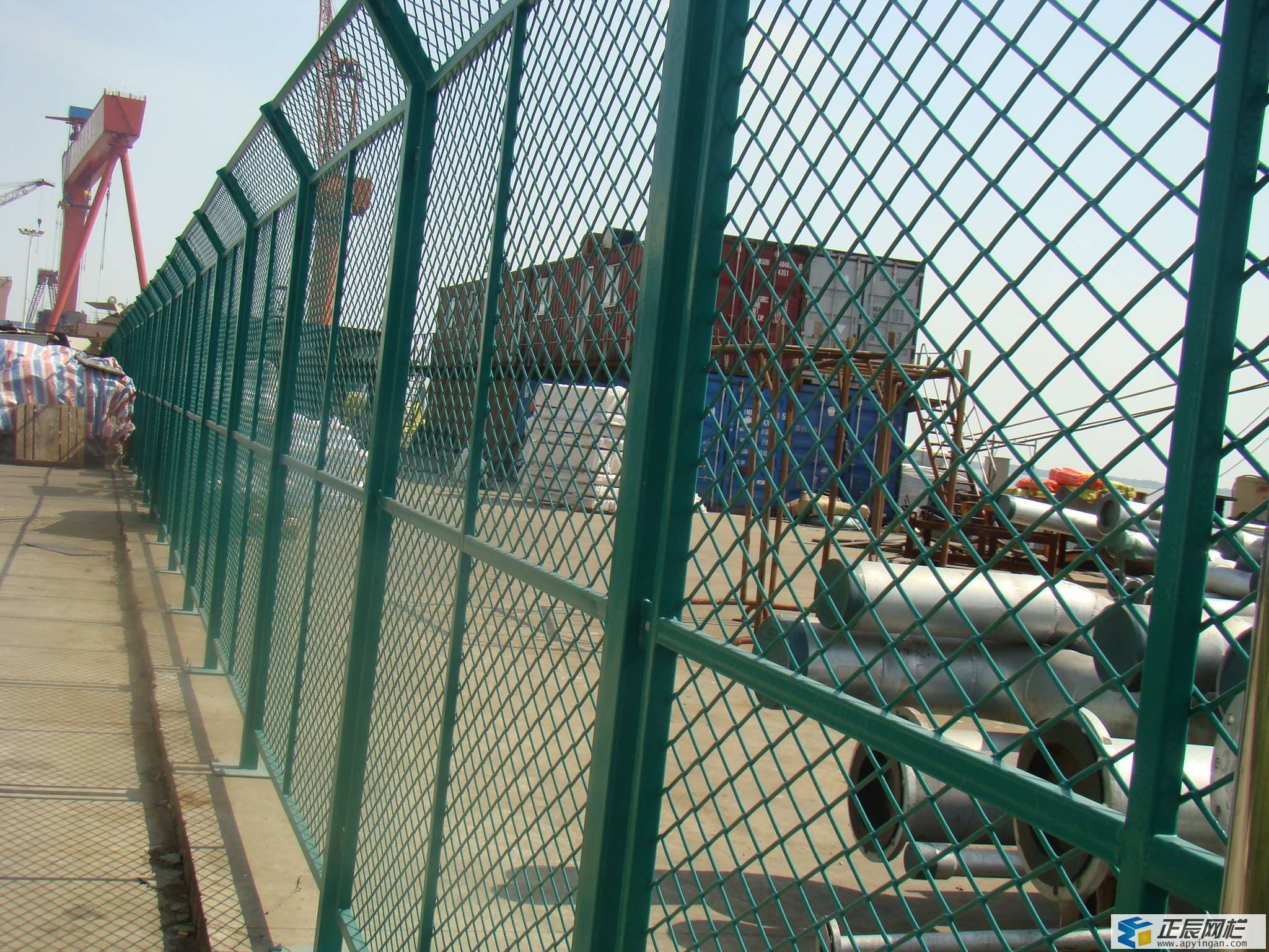 綠色隔離網圖片